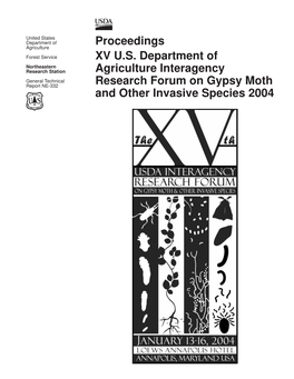 Proceedings XV U.S. Department of Agriculture Interagency Research Forum on Gypsy Moth and Other Invasive Species 2004