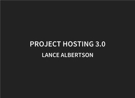 Project Hosting