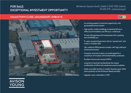 For Sale: Exceptional Investment Opportunity