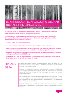 Bilan Et Perspectives