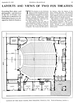 Exhibitors Herald-World (27 Sep 1930): Visalia Fox Theatre