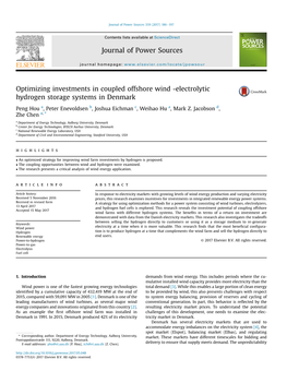 Optimizing Investments in Coupled Offshore Wind -Electrolytic Hydrogen Storage Systems in Denmark
