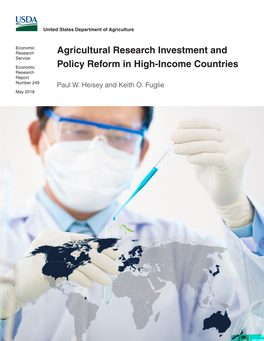 Agricultural Research Investment and Policy Reform in High-Income Countries, ERR-249, U.S