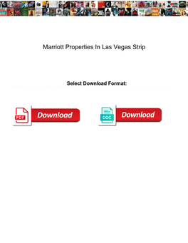 Marriott Properties in Las Vegas Strip