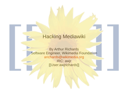 Hacking Mediawiki