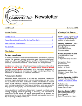 Los Gatos-Saratoga Camera Club Newsletter Page 2