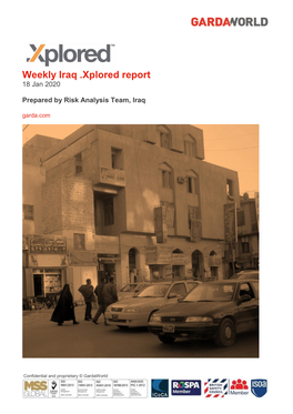 Weekly Iraq .Xplored Report 18 Jan 2020