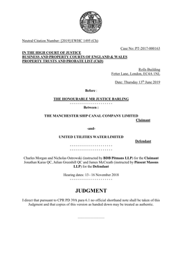 High Court Judgment Template