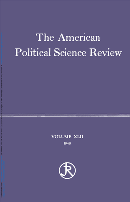 The Merican Political Science Review