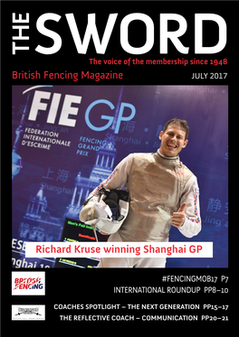 British Fencing Magazine Richard Kruse Winning Shanghai GP