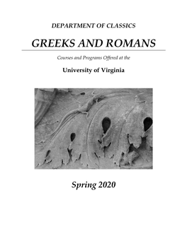 Greeks and Romans.Mlc