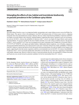 Untangling the Effects of Size, Habitat and Invertebrate Biodiversity On