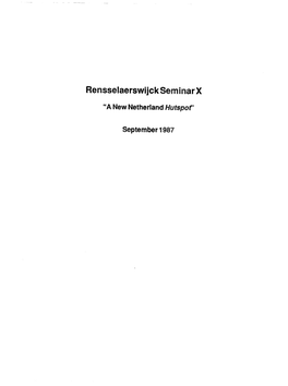 The Impact of the Dutch Example on American Constitutional Beginnings