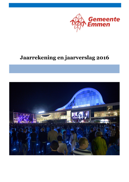 Jaarrekening En Jaarverslag 2016