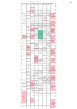 TOKYO IDOL FESTIVAL 2016 Timetable 2016/8/7