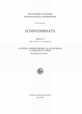 Echinodermata