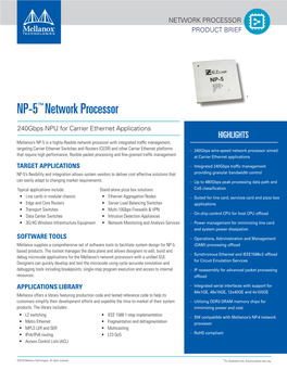 NP-5™ Network Processor