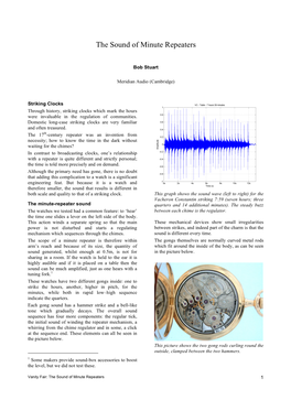 The Sound of Minute Repeaters