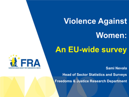 Violence Against Women: an EU-Wide Survey