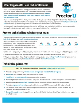 Technical Requirements Prevent Technical Issues Before Your Exam