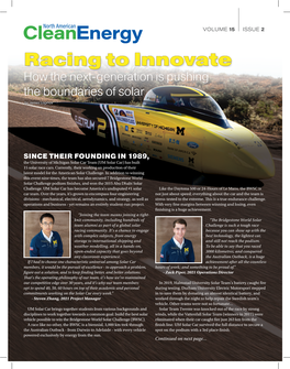 Racing to Innovate Racing to Innovate