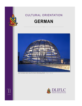 CULTURAL ORIENTATION | German