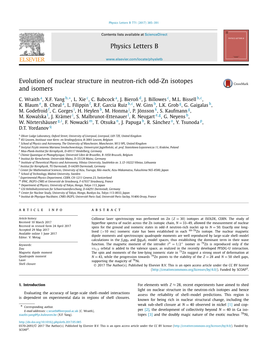 Evolution of Nuclear Structure in Neutron-Rich Odd-Zn Isotopes and Isomers ∗ C