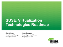 SLES 12 Virtualization