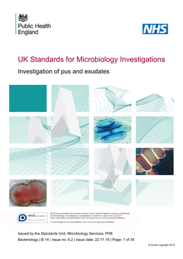 Investigation of Pus and Exudates