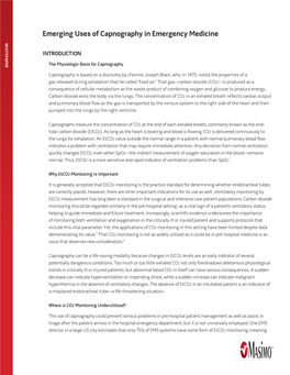 Emerging Uses of Capnography in Emergency Medicine in Emergency Capnography Uses of Emerging