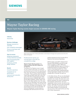 Wayne Taylor Racing Case Study