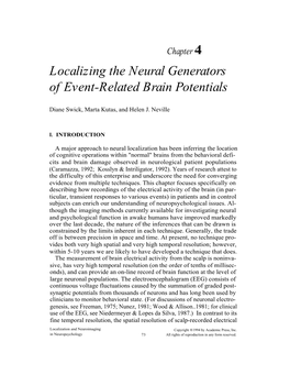 Localizing the Neural Generators of Event-Related Brain Potentials