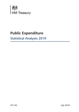 The Public Expenditure Statistical Analysis (PESA) 2019