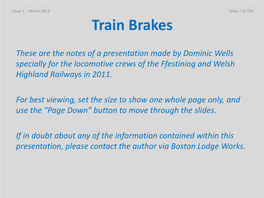 Train Brakes