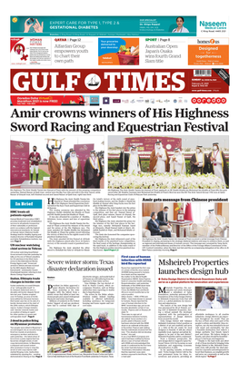 Amir Crowns Winners of His Highness Sword Racing and Equestrian Festival
