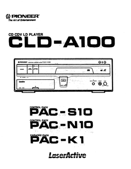 T:T4c -K 1 PANEL FACILITIES ~ PACK RELEASE BUTTON CD STOP OPEN/CLOSE BUTTON ( : ) LD STOP OPEN/CLOSE BUTTON (