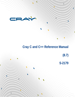 Cray C and C++ Reference Manual