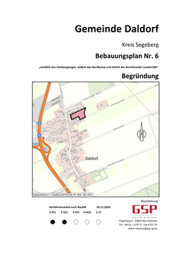 Bebauungsplan Nr. 6