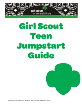 Girl Scout Teen Jumpstart Guide