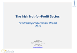 The Irish Not-For-Profit Sector