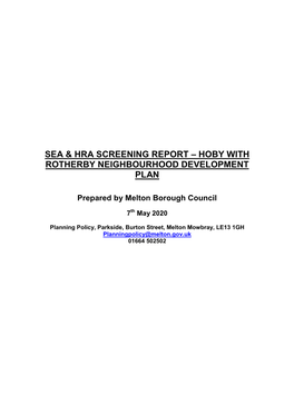 Sea Screening Template