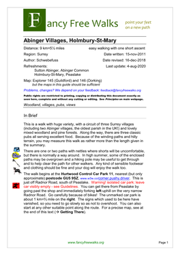 Abinger Villages, Holmbury-St-Mary