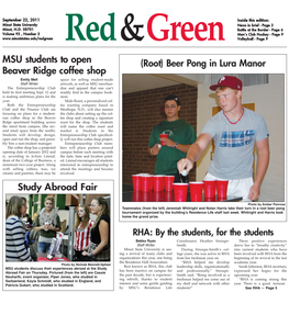 (Root) Beer Pong in Lura Manor MSU Students to Open Beaver Ridge