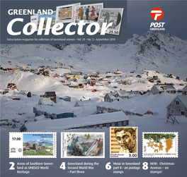 Collector Subscription Magazine for Collectors of Greenland Stamps • Vol