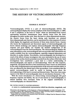 The History of Vectorcardiography*