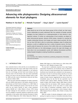 Designing Ultraconserved Elements for Acari Phylogeny