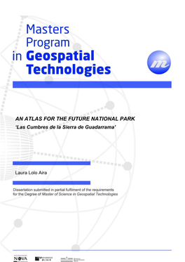 An Atlas for the Future National Park 'Las Cumbres De La Sierra De