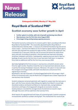 Royal Bank of Scotland PMI®
