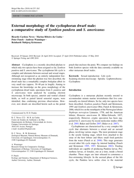 A Comparative Study of Symbion Pandora and S. Americanus