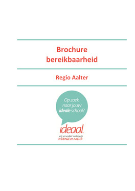 Brochure Bereikbaarheid